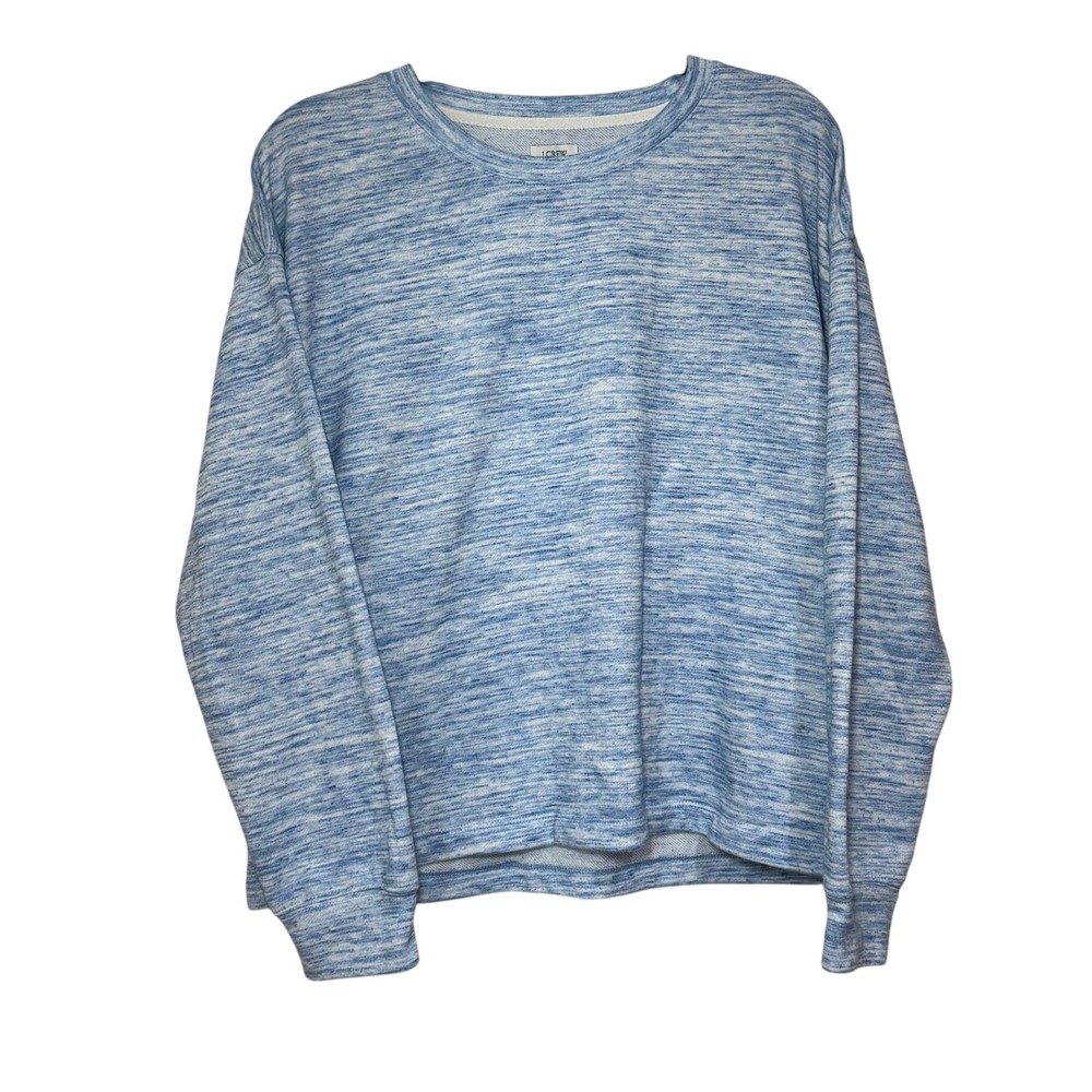 J Crew Blue Ocean Space-dyed Sweatshirt L Cozy Soft Casual Crewneck